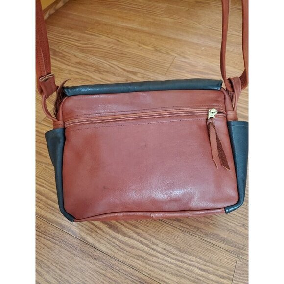 Stickman Leather Unisex Crossbody Purse Bag Brown Black Adjustable Strap READ - Picture 9 of 15